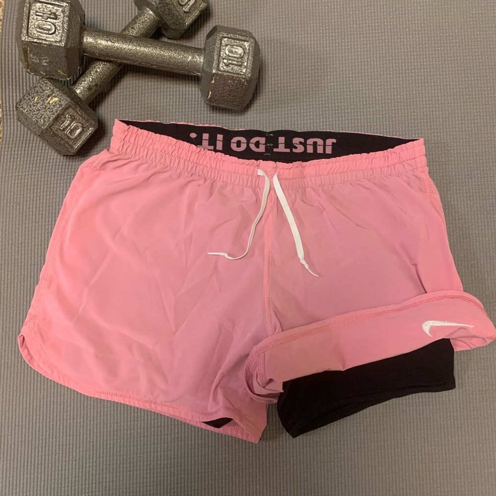 Nike | Flex Essential 2 in 1 Running Short | Pink/Black | W | S - Picture 2 of 2
